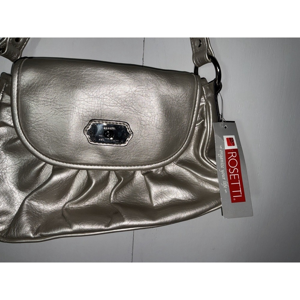 Rossetti New With Tags Silver Metallic Look Small Purse Bag‎